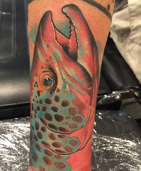 Tattoos - Damon Conklin fish - 131201